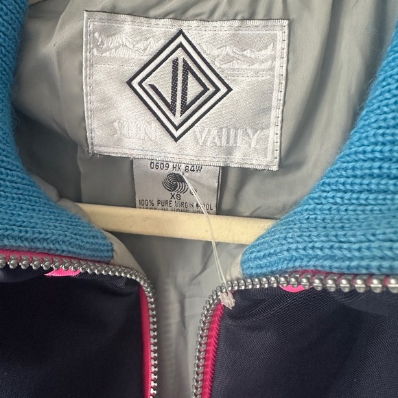 Vintage Wool Sun Valley Ski Quarter zip pullover sweater jacket retro 80s unisex - Picture 2 of 8